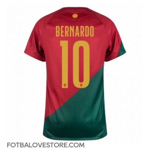 Portugalsko Bernardo Silva #10 Domácí Dres MS 2022 Krátkým Rukávem